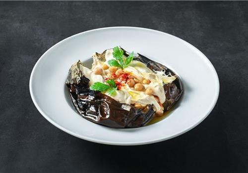 חציל שרוף על האש