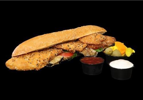 שניצל שום דבש בבגט