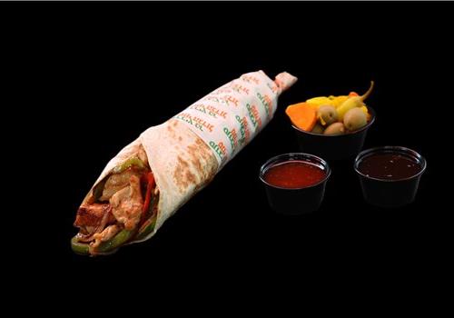 עוף חמוץ מתוק  בטורטיה