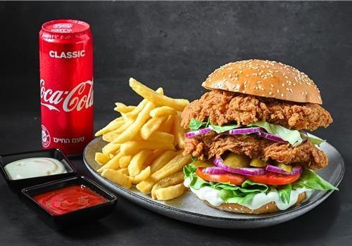 ארוחת דאבל צ'יקן בורגר