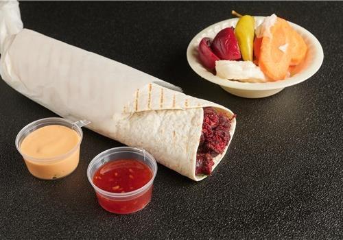 נקניקיות חריפות  בטורטיה