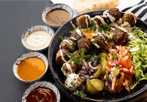 פלאפל בצלחת