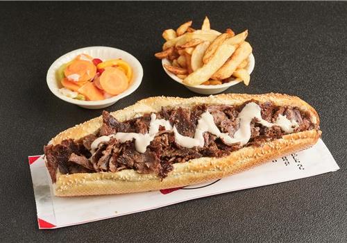 שווארמה עגל בבגאט