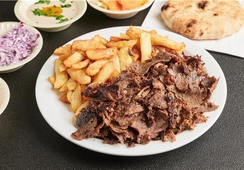 שווארמה עגל בצלחת