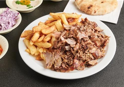 שווארמה פרגית בצלחת