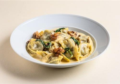 טורטליני ארטישוק ברוטב שמנת וכרובית