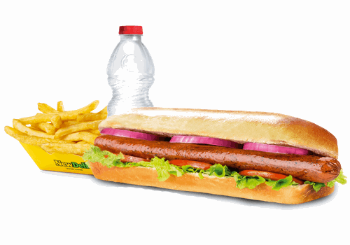 ארוחת סנדוויץ' נקניקיות