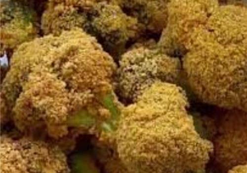 ברוקולי מצופה פירורי לחם