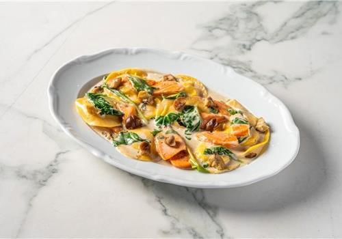 רביולי גבינות ובטטה צלויה