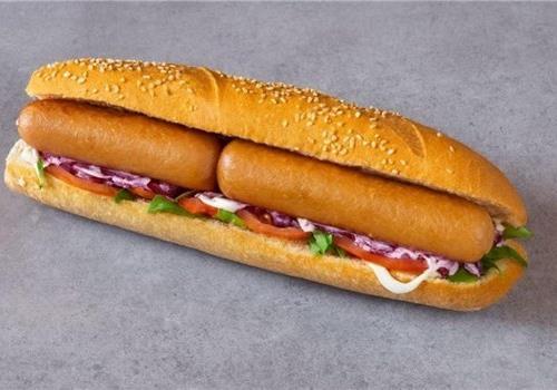 עסקית נקניקיות ג'מבו עוף בבגט