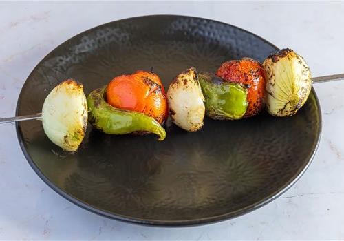 שיפוד ירקות על הגריל