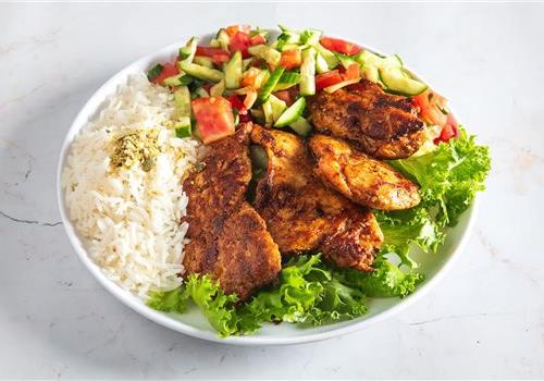 חזה עוף בקייגון בצלחת