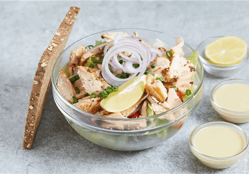 סלט סלמון "לייט" ללא גלוטן 