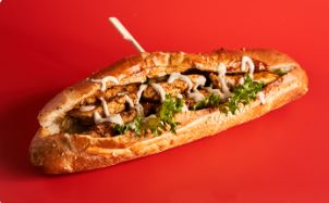 קו-קו חזה עוף בגט (ברטבים/תבלין הבית)