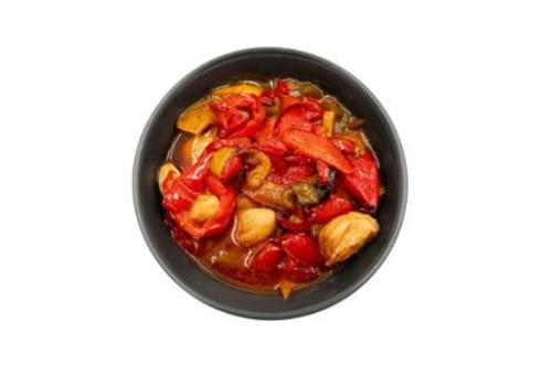 פלפלים ושומים קלויים