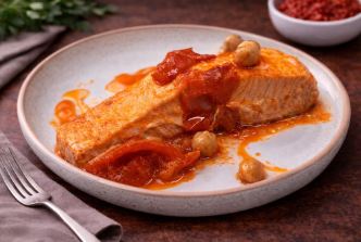 סלמון ברוטב חמוץ מתוק