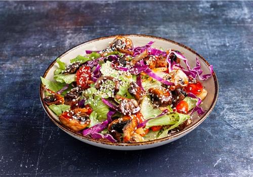 סלט פטריות מוקפץ