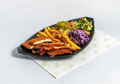 שניצל בצלחת