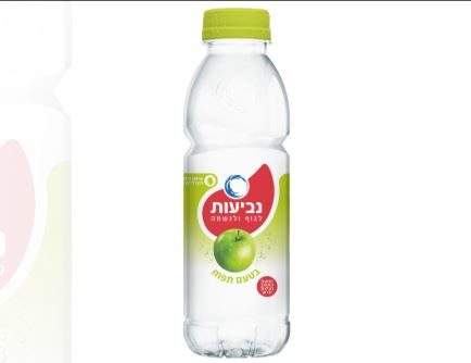 בקבוק מים בטעם תפוח 0.5 ליטר