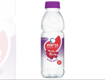 בקבוק מים בטעם ענבים 0.5 ליטר