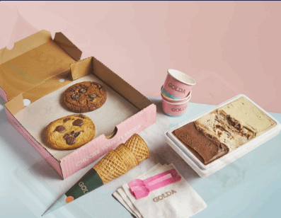 מארז 2  עוגיות + 0.5 קילו גלידה