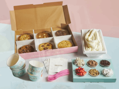 מארז 6 עוגיות + 1 קילו גלידת יוגורט