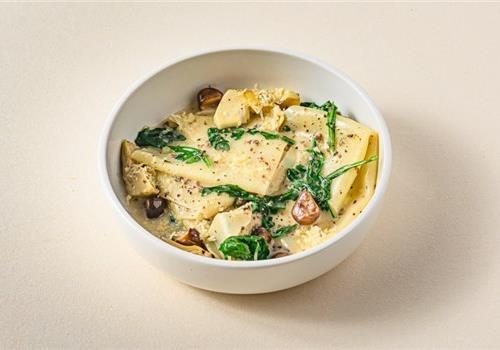 פסטה קרועה ערמונים וכמהין