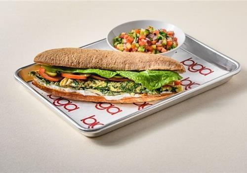 כריך חביתה טבעונית