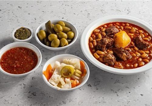 מרק שעועית בשרי