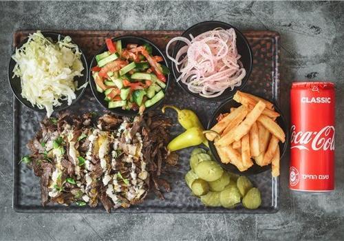 צלחת משפחתית שווארמה (4-5 אנשים)