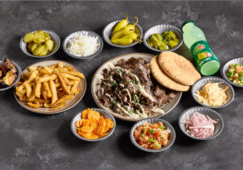 צלחת משפחתית שווארמה (4-5 אנשים)