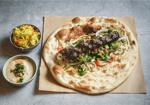 שיפוד קבב בלאפה