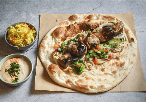 שיפוד כבד אווז בלאפה