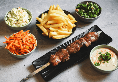 שיפוד כבד עוף במגשית