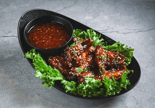 כנפיים מוקפצות במגשית