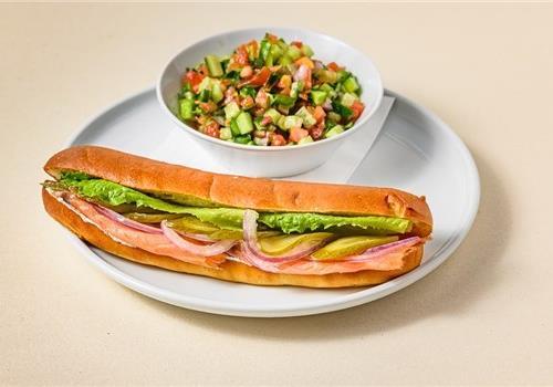 כריך סלמון מעושן לל״ג