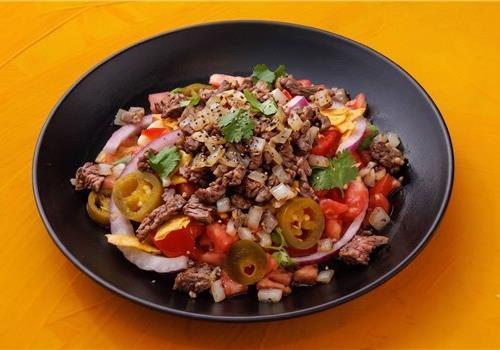 PICO DE GALLO ואנטריקוט ובצל צרובים