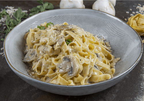 פסטה שמנת פטריות