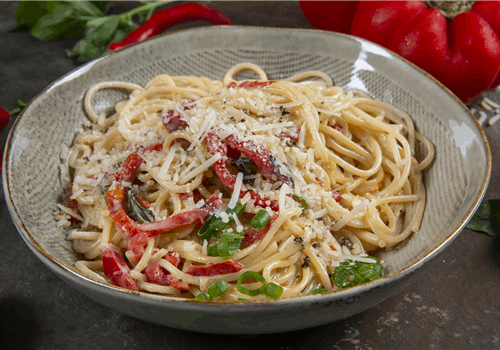 פסטה שמנת פלפלים