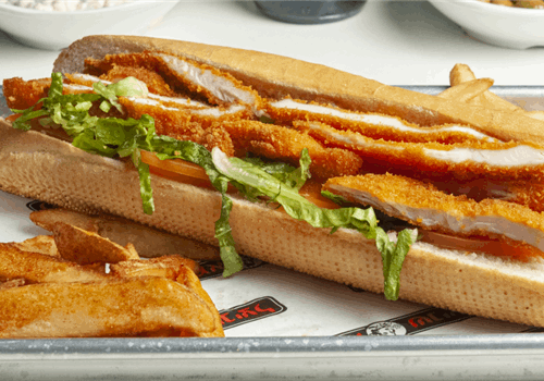 בגט שניצל מאמא חצי מנה