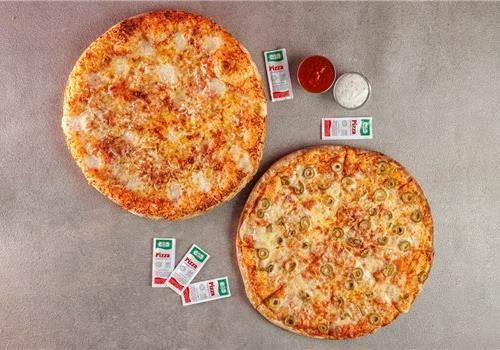 3 מגשי פיצה משפחתיים L + תוספת לבחירה