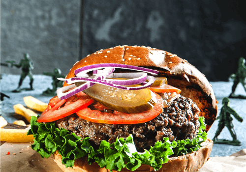 בורגר ללוחם, 250 גרם