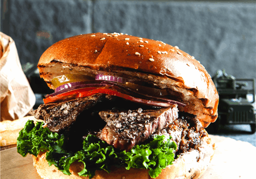 בורגר המפקד, 250 גרם