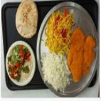 שניצל עם אורז ונודלס