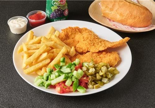 עסקית שניצל'ס ילדים במגשית