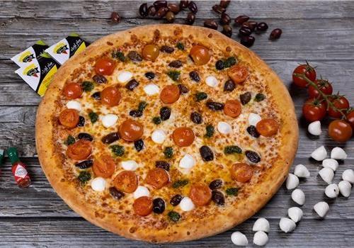 פיצה L משפחתית 100% מוצרלה + תוספת + פסטה לבחירה