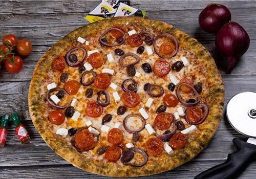 פיצה משפחתית צ׳יזי פיצה חמאת שום 100% מוצרלה