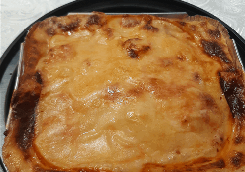 פולנטה וצמחוני -כרובית אפויה בתנור בתיבול רוטב בשמל פרמזן מקורי מוקרמת בגבינת גאודה