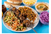 שיפוד אנטריקוט בצלחת + 2 תוספות