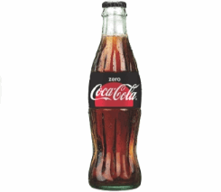 קוקה קולה זירו - בקבוק זכוכית